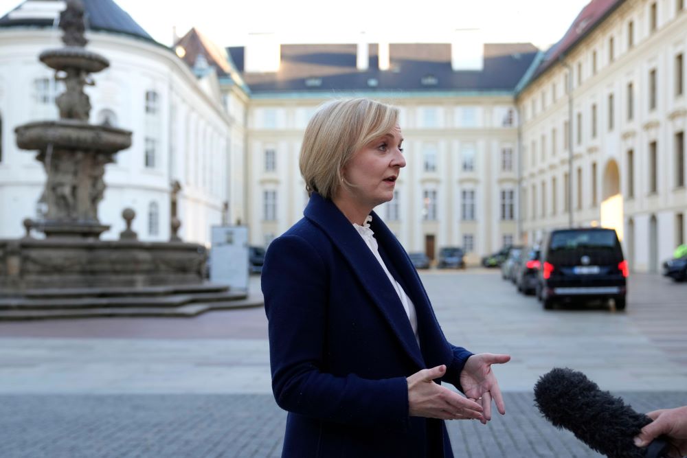 Liz Truss in Prague